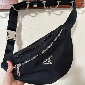 Prada Black Belt Bag for Men